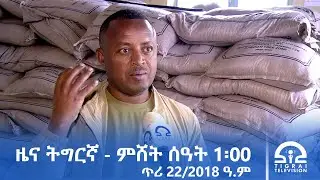 ዜና ትግርኛ - ምሸት ሰዓት 1፡00 - ጥሪ 22/2018 ዓ.ም | #Tigrai_Television | #ቴሌቪዥን_ትግራይ |