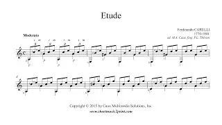 Carulli : Étude in A minor - Moderato