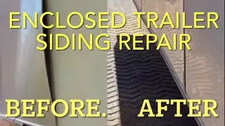 HOW TO REPAIR A BUBBLE IN SIDE PANELING ON A SCREWLESS ENCLOSED TRAILER QUICK &EASY TO DO