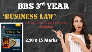 BBS 3rd Year Business Law important question for exam preparation students #bbs3rdyear