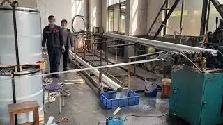 Grout Tube Post Tension Pipe Forming Machine Metal Spiral Duct Making Machine