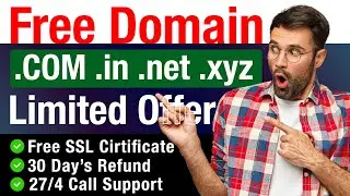 Free .COM Domain | Free Domain with Cheap Hosting | Free .COM .IN .Net Domain | #sarhost
