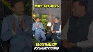 MHT-CET 2026 - REGISTRATION DOCUMENTS REQUIRED