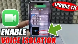 how to turn on voice isolation iphone 17 on facetime?