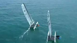 F18 & F16 Class Racing 2019 Lake Michigan Catamaran Championship 4K