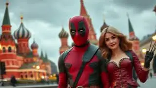 Дэдпул и Росомаха путешествуют по Москве. #deadpool #wolverine #moscow #song #hit #top #viralvideo