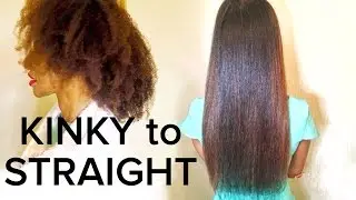 Mum & I Get Our 4C Natural Hair Straightened (Blow out + Flatiron  (VLOG)