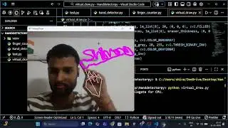 Virtual Drawing App Using Python | Hand Gesture Drawing with MediaPipe & OpenCV