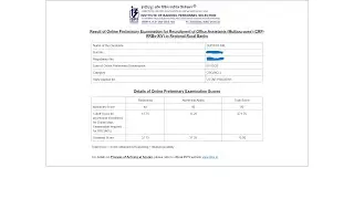 My RRB Clerk Pre Scorecard 2025 ???? #rrbclerk #mains #ibps #banking #scorecard 