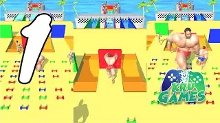 Muscle Race 3D Gameplay Walkthrough #1 (Android, IOS)