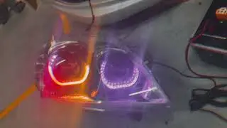 Toyota fielder headlight modified Dual Bi projector customized 