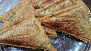 Vegetable Sandwich in Sandwich Maker without bread