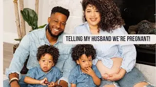 Telling my husband we&rsquo;re pregnant .. again! *he ran away 😂*