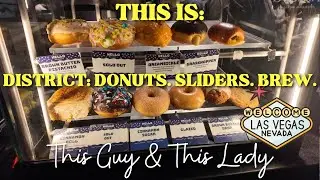 Tasting a Couple Donuts from District: Donuts. Sliders. Brew. Inside The Cosmopolitan Las Vegas