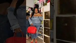 Denim on denim casual outfit #plussizeoutfitideas  #plussizefashion #denimondenim