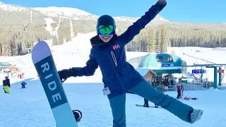 Snowboarding at Lake Louise Ski Resort