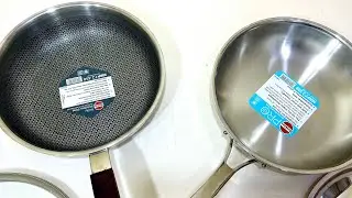 Сковорода Hawkins Pro против Hawkins Triplely Honey Cellular. Лучшая стальная сковорода в Индии.