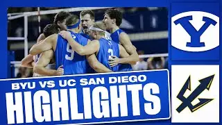 BYU Men's Volleyball vs UC San Diego -- Game 1 || Full Game Highlights