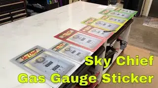 Sky Chief Gas Gauge decal made for your refrigerator, mini fridge or door.
