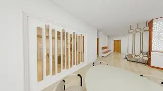 3D Design of 3BHK East Face in Godrej Madison Avenue Kokapet Thrine Interiors