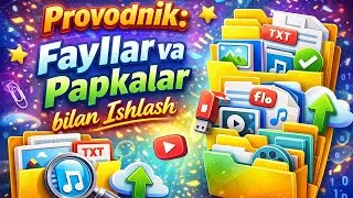 Provodnik bilan ishlashni 10 daqiqada o‘rganamiz | Fayl yaratish, o‘chirish va nusxalash