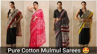 Daily Wear Mulmul Cotton Saree | Only 480 | #mulmulcottonsarees 