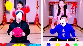 Family Games丨guess The Number Challenge, Be Careful Of The Cream Bomb! #Partygames#Funnyfamily