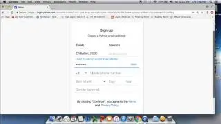 Creation of Yahoo Email Account