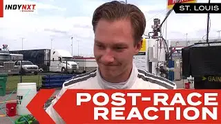 Dennis Hauger: 'Pretty cool' learning experience in first oval race | INDY NXT by Firestone