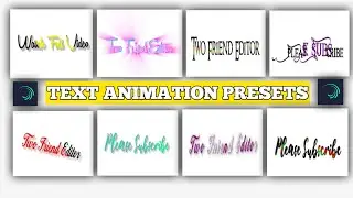 Alight Motion Text Presets ||Trending Alight Motion Presets ||Alight Motion Text Effect Preset