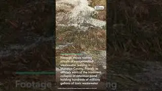 Florida Reservoir Leaking Toxic Wastewater on the Verge of Collapsing #Shorts