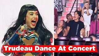 Fans SHOCKED Justin Trudeau dancing at Katy Perry's concert