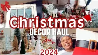 SINGLE MOM LOW INCOME LIVING/LARGE CHRISTMAS DECOR HAUL 2024🎄PART 1/DonniceDale'sLivingSpace