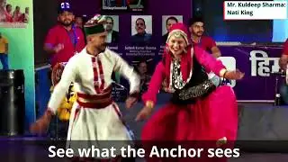 Best Emcee In Mumbai Nikita Rana anchoring for Mr. Kuldeep Sharma:Nati King at HIMACHAL MITRA MANDAL