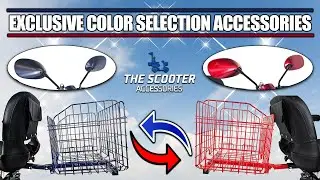 STAND OUT FROM THE CROWD | Exclusive Color Selection Folding Basket & Mirrors for your Mobility Unit
