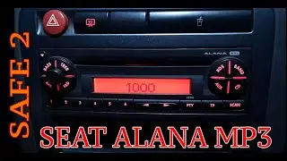 Seat Alana MP3 Security Code Entry Tape Code Entry