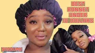 THE BEST BONNET FOR NATRUAL HAIR STAYS ON ALL NIGHT ! FT-TRUE ORIGIN COLLECTIONS (name change)