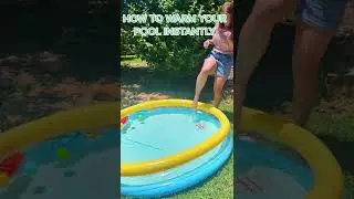 Лучший лайфхак для мамы и папы на лето! ☀️ Как мгновенно подогреть бассейн! #мама #маминхак #хак