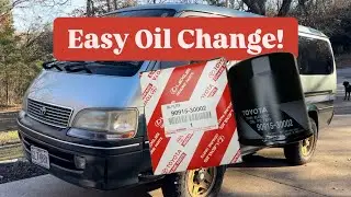 TOYOTA Hiace Super Custom Diesel Oil Change Made EASY!