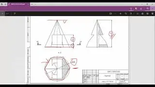 Модель и чертеж пирамиды в Autodesk Inventor