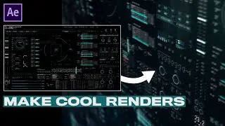 Make cool looking FUI Renders | After Effects Tutorial