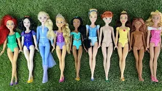 4 Minutes Satisfying with Unboxing Disney Princess MATTEL Doll Collection | Beautiful Dolls | ASMR