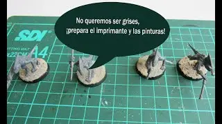 Tutorial de pintado de peanas e imprimación de miniaturas