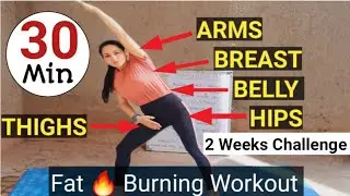30 Minute- 2 Weeks Fat Burning Home Workout Challenge by Gatello | No Equipment  #gatelloworkout