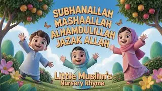 Little Muslims learn to say Alhamdulillah SubhanAllah MashaAllah Allahu Akbar JAZAK ALLAH 