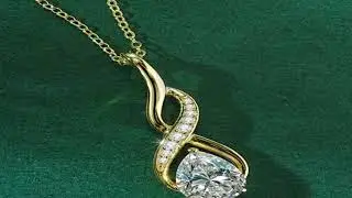 IOGOU 2CT Pear Cut VVS1 Moissanite Infinity Twist Pendant Necklace for Women 925 Sterling Silver Hig