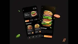 Fast Food Delivery Service App Animation #Fast #food #delivery (for portfolio)