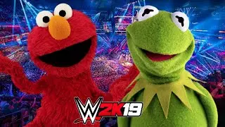 ЭЛМО против КЕРМИТА | Геймплей WWE 2K19