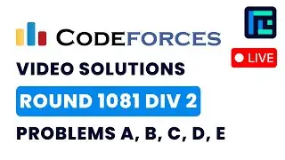 Codeforces Round 1081 (Div 2) | Video Solutions - A to E | by Vedant Airon | TLE Eliminators