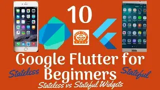 Part 10 Google Flutter Tutorial Series by TechTechTuts: Stateless Widgets vs Stateful Widgets